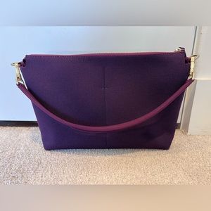Rothy’s daily crossbody in dark aubergine